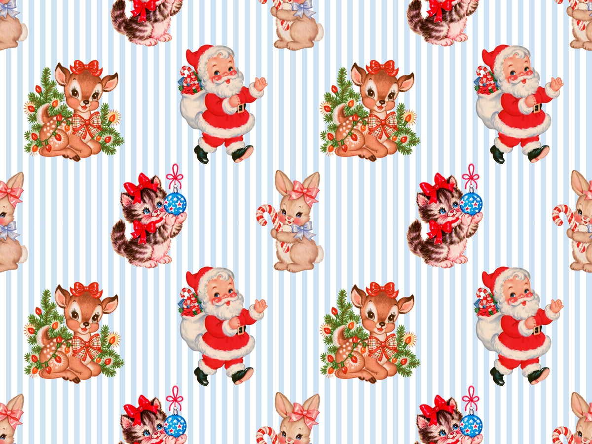 Blue Stripe Christmas