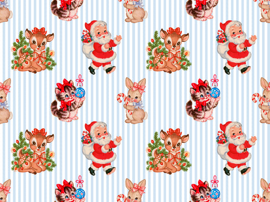 Blue Stripe Christmas
