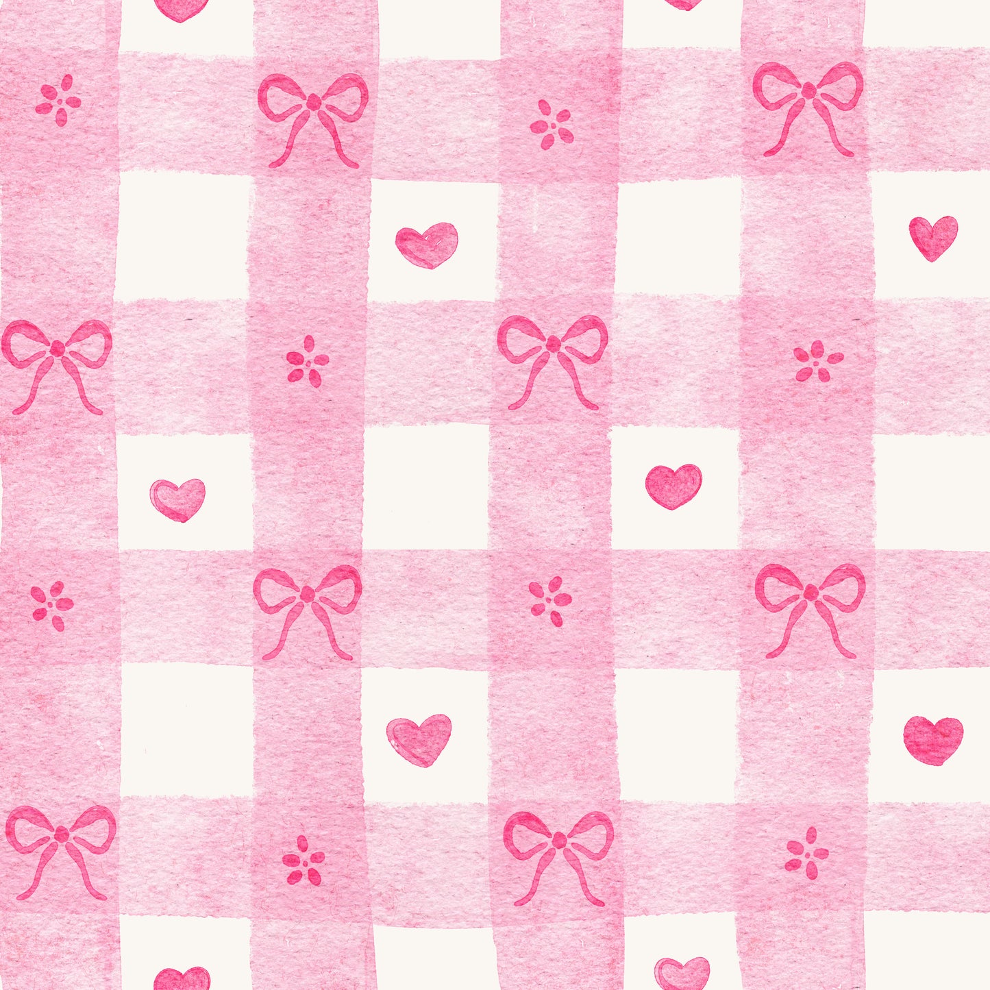 Pink Gingham Valentines